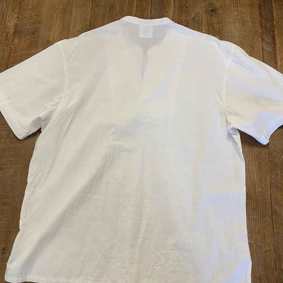 PENELOPE White Embroidered Boho Cotton Shirt Embroidered Bird Design XL - Picture 5 of 6